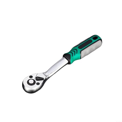 CWOQOCW 72 Zahn Ratschenschlüssel Satz Schnellspanner 1/4 3/8 1/2 Zoll Antrieb Umschaltstecknuss Werkzeug Grün (B) von CWOQOCW