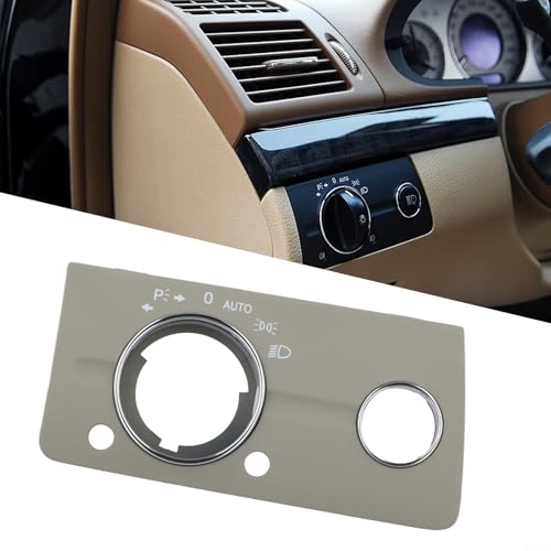 CWOQOCW ABS Auto Scheinwerfer Anpassung Dekorative Blende Abdeckung für Mercedes E-Klasse W211 2003-2008 Linkslenker (grau) von CWOQOCW