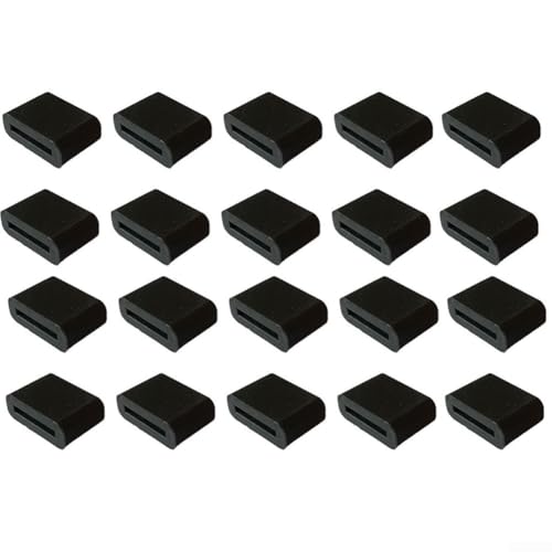 CWOQOCW Air Fryer Zubehör Silikon Dampfblech Ecken Quadratische Schutzabdeckungen Backmatte Küchenwerkzeuge (20 Stück) von CWOQOCW