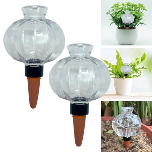 CWOQOCW Automatisches Bewässerungssystem für Topfpflanzen, transparent, Laternen-Stil, selbstbewässernde Spikes für Gartenbewässerung, 2 Stück CWOQOCW Automatisches Bewässerungssystem für Topfpflanzen, transparent, Laternen-Stil, selbstbewässernde Spikes für Gartenbewässerung, 2 Stück von CWOQOCW
