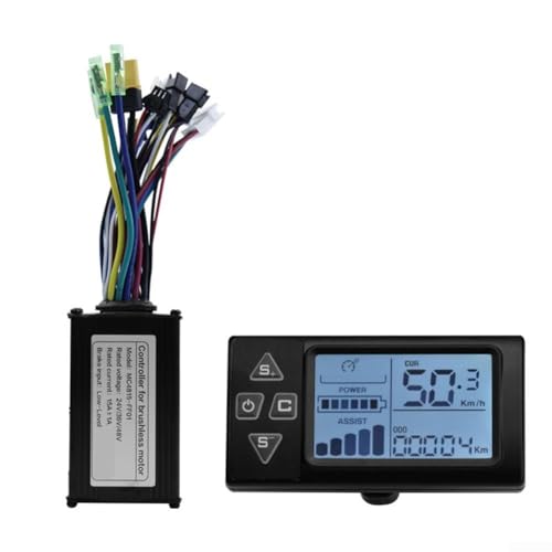 CWOQOCW Bürstenloser Motor Controller Display Kit 36V-48V 15A LCD Panel S861 Display Modul System Steuereinheit für E-Bike Scooter von CWOQOCW