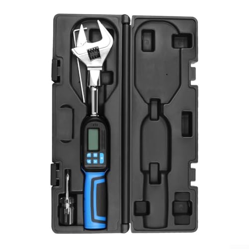 CWOQOCW Digitaler Drehmomentschlüssel mit einstellbarem Bereich, 6,8–135 Nm, Chrom-Vanadium-Stahl, LED-Messwerkzeug CWOQOCW Digitaler Drehmomentschlüssel mit einstellbarem Bereich, 6,8–135 Nm, Chrom-Vanadium-Stahl, LED-Messwerkzeug von CWOQOCW