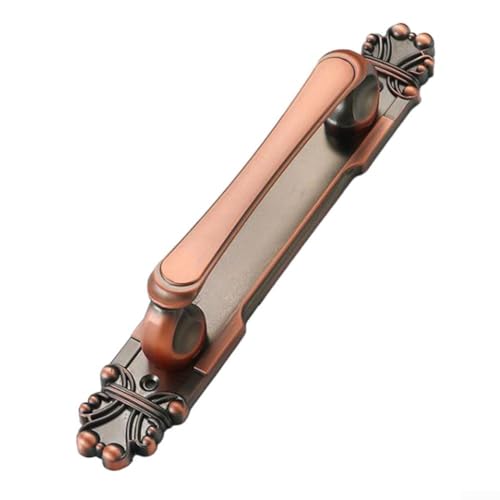 CWOQOCW Eleganter Türgriff aus Aluminiumlegierung, europäisches antikes Design zur Verbesserung des Möbel-Looks (Rotbronze, 282 mm) von CWOQOCW