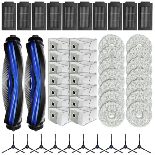 CWOQOCW Ersatzteile Zubehör Kit für T50 PRO Roboter Staubsauger Hauptbürste Seitenbürste Wischmopp Tuch Filter von CWOQOCW