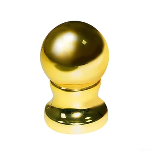 CWOQOCW Fahnenmast Kugelkopf Endstück ABS Material Outdoor Garten Fahnenmast Top Dekoration 44,5 x 72 mm Schwarz Gold Silber (Gold) von CWOQOCW