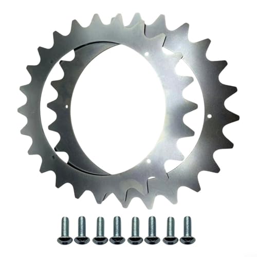 CWOQOCW Für Mammotion Rasenmäher Anti-Rutsch Spike Set, Edelstahl Ersatzteile für Yuka 1500 2000 Selbstzentrierende Robotermäher (2 Set) von CWOQOCW