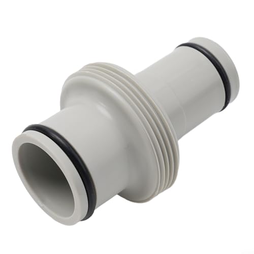 CWOQOCW Gerader Schwimmbad-Anschlussadapter, Ersatz 3,8 cm auf 3,2 cm Poolschlauch, Kolbenventil, geteilte Schlauchverschraubung von CWOQOCW