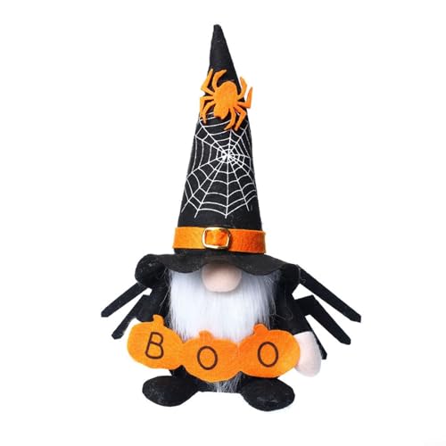 CWOQOCW Halloween-Zwerg-Ornamente, handgefertigt, Polyesterstoff, Tischdekoration, Heimbüro, Regal, Schreibtisch-Display, Dekor mit Baumwollfüllung (A) von CWOQOCW