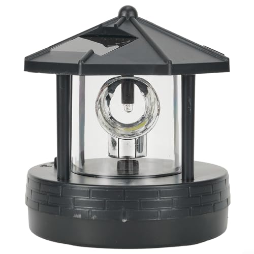 CWOQOCW LED Solar Leuchtturm Garten Rasen Licht für Wegbeleuchtung Außen Garten Dekoration Solar Landschaft Licht für Wegbeleuchtung (Schwarz) von CWOQOCW