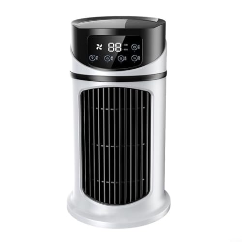 CWOQOCW Mini-Luftkühler, USB-Desktop-Luftbefeuchter mit 6 Geschwindigkeitsstufen, Touch-Steuerung, leiser Betrieb von CWOQOCW