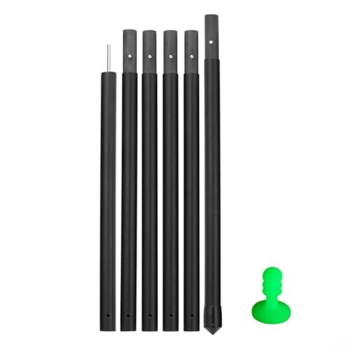 CWOQOCW Multi Abschnitte Fiber-Siebstange Kohlefaser verstellbare Zeltstange Unterstützung Camping Tarp Shelter Baldachin Stange (2,5 Meter) von CWOQOCW