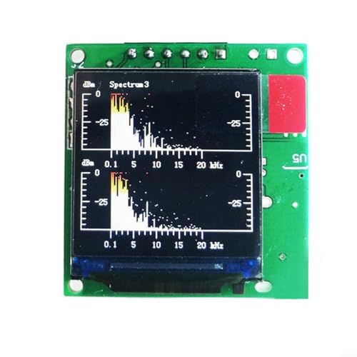 CWOQOCW Musikspektrum-Analysator-Modul, 3,3 cm (1,3 Zoll), LCD, MP3, Audio-Anzeige, VU-Meter von CWOQOCW