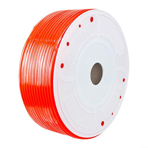 CWOQOCW PU-Luftschlauch 4 mm ID 2,5 mm 160 m Hochdruck-Pneumatikschlauch für Luftkompressor mit Temperaturbeständigkeit von -10 ℃ bis 60 ℃ (rot) von CWOQOCW