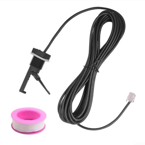 CWOQOCW Pool Flow Switch Magnetischer Wasserdurchflusssensor 20 mm kompaktes Design für Schwimmbad-Salzsysteme schwarz 0-60 °C (Rosa) von CWOQOCW