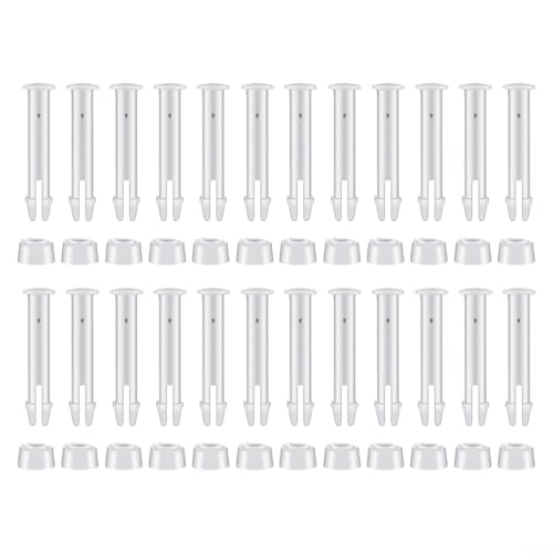CWOQOCW Pool Frame Connector Pins Ersatz Kit mit Gummidichtungen für Metallrahmen Schwimmbad 24 Stück Weiß von CWOQOCW