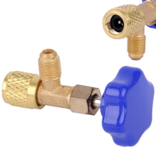 CWOQOCW Professioneller Messing 1/4 SAE Auto AC Dosenventil Flaschenöffner kompatibel mit R134A R22 R410A Gas mit Neoprendichtung CWOQOCW Professioneller Messing 1/4 SAE Auto AC Dosenventil Flaschenöffner kompatibel mit R134A R22 R410A Gas mit Neoprendichtung von CWOQOCW