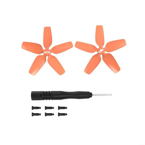 CWOQOCW Propeller für DJI Avata Ersatz-Requisitenblätter, geräuscharmes Zubehör für DJI Avata Drohnenzubehör, exklusive Schrauben und Schraubendreher (Orange, 1 Paar) von CWOQOCW