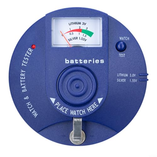 CWOQOCW Quarz-Uhrwerk-Tester, Batterie-Tester, Quarz-Uhrwerk-Detektor, 1,5 V 3 V Knopfzellen-Analysator, Reparaturwerkzeug-Set von CWOQOCW