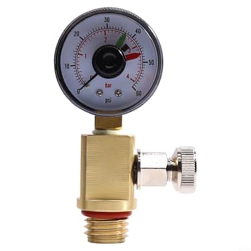 CWOQOCW RV40600 Messing-Luftablassventil für Pool-Filtersysteme mit 23,1 mm Gewindegröße, kompatibel mit Klarfiltern der Serie 4000 CWOQOCW RV40600 Messing-Luftablassventil für Pool-Filtersysteme mit 23,1 mm Gewindegröße, kompatibel mit Klarfiltern der Serie 4000 von CWOQOCW