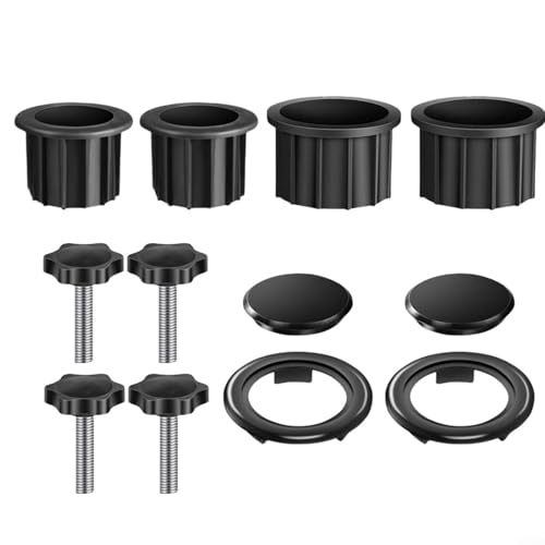 CWOQOCW Reduzierring-Set für Garten-Sonnenschirm-Basis, Sonnenschirmstange mit Montagehülsen, Stangenverbinder, Hardware-Set für den Außenbereich von CWOQOCW