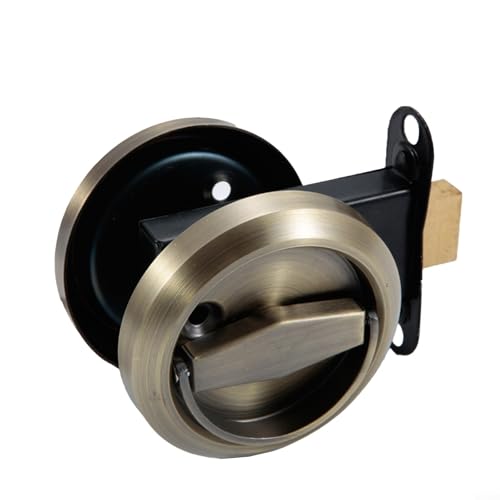 CWOQOCW Rundes Türgriffschloss, passend für Standardstärken von 35 bis 45 mm, elegante Optik (blau) von CWOQOCW