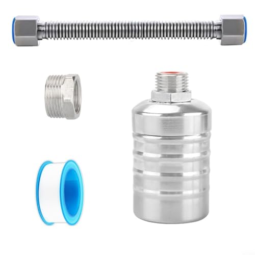 CWOQOCW Schwimmer-Kugelhahn, automatische Wasserstandskontrolle, Schwimmerventil, Edelstahl, für Wassertank, Teich, Schwimmbad, Fischtank (C) von CWOQOCW