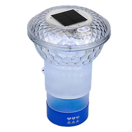CWOQOCW Solarbetriebener Schwimmbadspender mit LED-Lichtern, Farbwechsel, Nachtbeleuchtung für Pool, Spa, Tablet-Halter CWOQOCW Solarbetriebener Schwimmbadspender mit LED-Lichtern, Farbwechsel, Nachtbeleuchtung für Pool, Spa, Tablet-Halter von CWOQOCW