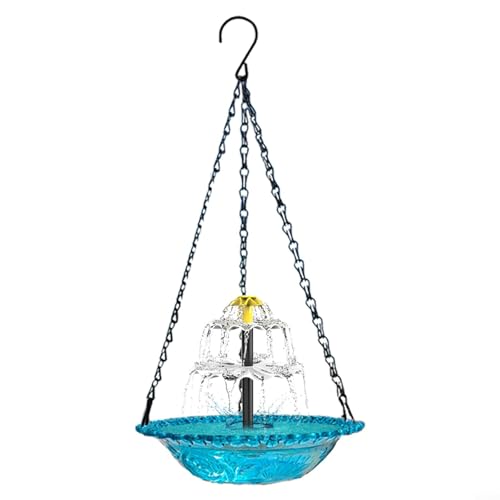 CWOQOCW Solarbetriebener Vogeltränke zum Aufhängen, stabile Metall-Wasserschale für den Außenbereich, 3 Kettenhaken, Kunststoff und Metall, Gartendekoration für Vogelbeobachtung, Balkon oder Hof, 23,5 CWOQOCW Solarbetriebener Vogeltränke zum Aufhängen, stabile Metall-Wasserschale für den Außenbereich, 3 Kettenhaken, Kunststoff und Metall, Gartendekoration für Vogelbeobachtung, Balkon oder Hof, 23,5 von CWOQOCW