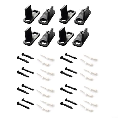 CWOQOCW Stahl-Bodentürführungsrollen-Set, robuste Bodenschiene, Hardware für Scheunen-Schiebetürsystem, schwarz CWOQOCW Stahl-Bodentürführungsrollen-Set, robuste Bodenschiene, Hardware für Scheunen-Schiebetürsystem, schwarz von CWOQOCW