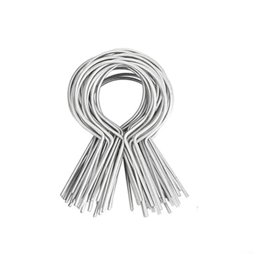CWOQOCW T-Pfostendraht-Clips, robuste Metalldraht-Zaun-Clips, T-Pfosten-Befestigungen, verzinkter Stahldrahtbinder für Garten, Bauernhof, Zäune (quadratisch) von CWOQOCW