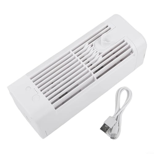 CWOQOCW Tragbarer Mini-Luftkühler, USB-wiederaufladbarer Ventilator, drei Geschwindigkeiten, Nachtlicht, leiser Betrieb, mehrere Batterieauswahl, Haken zum Aufhängen, für Schlafzimmer, Büro, weiß CWOQOCW Tragbarer Mini-Luftkühler, USB-wiederaufladbarer Ventilator, drei Geschwindigkeiten, Nachtlicht, leiser Betrieb, mehrere Batterieauswahl, Haken zum Aufhängen, für Schlafzimmer, Büro, weiß von CWOQOCW