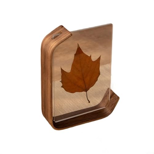 CWOQOCW Transparenter Acryl-Bilderrahmen, doppelseitiger Acryl-Bilderrahmen, transparentes Bild-Display, Heimdekoration, Holzfarbe (10 x 15 cm schwarze Walnuss) von CWOQOCW