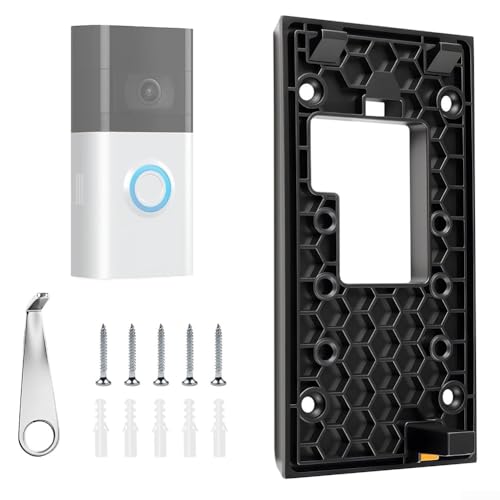 CWOQOCW Türklingel Halterung für Ring Video Türklingel 2024 ohne Bohren Installation mit Montagesatz Schwarz Batterie Türklingelhalter CWOQOCW Türklingel Halterung für Ring Video Türklingel 2024 ohne Bohren Installation mit Montagesatz Schwarz Batterie Türklingelhalter von CWOQOCW