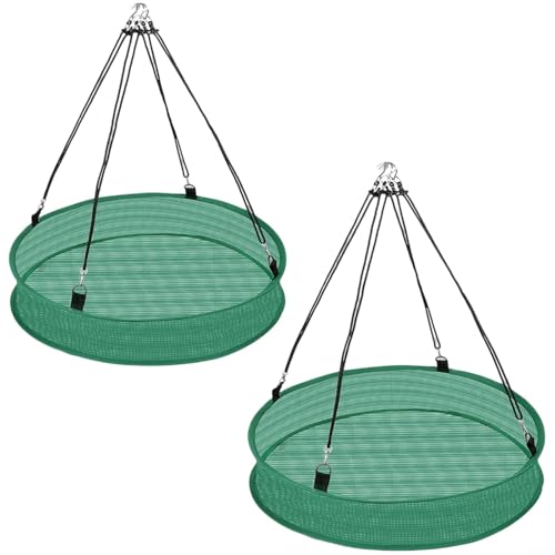 CWOQOCW Vogelfänger-Tablett mit ausziehbarem Seil, Vogelfutterschale, für den Außenbereich, Garten, Futtersammelring für mehrere Vögel von CWOQOCW