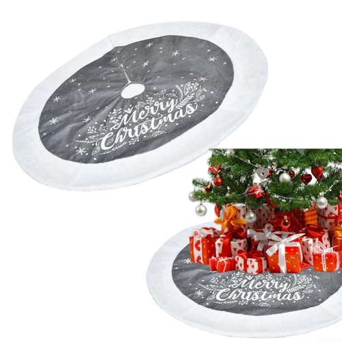 CWOQOCW Weihnachtsbaum-Rock, 100 cm, rund, Weihnachtsbaum-Abdeckung, dekorative Matte für den Winter, festliches Zuhause, saisonale Dekoration CWOQOCW Weihnachtsbaum-Rock, 100 cm, rund, Weihnachtsbaum-Abdeckung, dekorative Matte für den Winter, festliches Zuhause, saisonale Dekoration von CWOQOCW