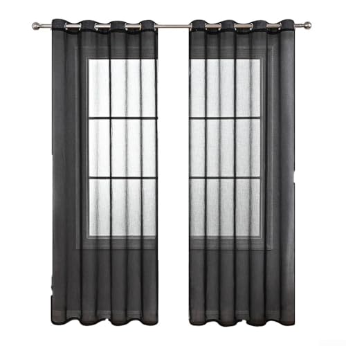 Das Design unserer Verdunkelungsvorhänge sorgt für einfache Handhabung und Wartung (schwarz) von CWOQOCW