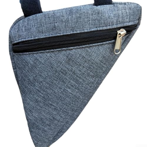 Dreieckige Rahmentasche, ideale Aufbewahrungslösung für Fahrräder mit wasserdichten Eigenschaften und leichtem Design (grau) von CWOQOCW