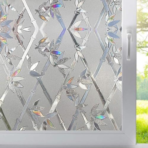 Einfach zu verwendende statische Sichtschutzfolien. Verschönern Sie Ihre Fenster mit 3D-Vinyl-Designs von CWOQOCW