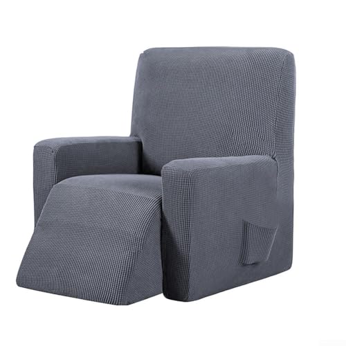 Elastischer Liegestuhl und Sofabezug für vollen Stuhlschutz, mit sicheren elastischen Bändern an der Unterseite und Kompatibilität mit mehreren Stuhlstilen (dunkelgrau) von CWOQOCW