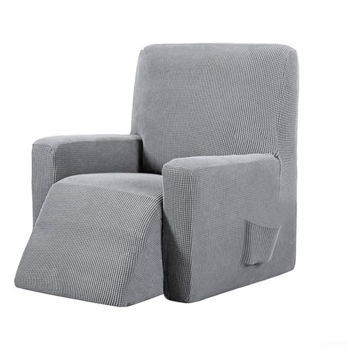 Elastischer Liegestuhl und Sofabezug für vollen Stuhlschutz, mit sicheren elastischen Bändern an der Unterseite und Kompatibilität mit mehreren Stuhlstilen (hellgrau) von CWOQOCW