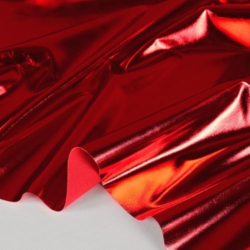 Elastisches Heißprägegewebe, dehnbare Gold- und Silberfolie, langlebig (rot) von CWOQOCW