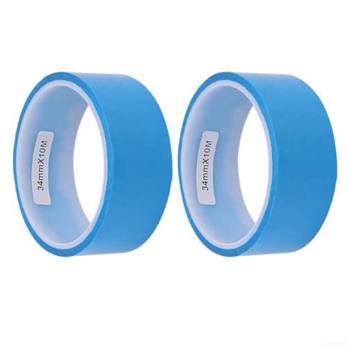 Fahrradreifeneinlagen, 3234 mm x 10 m, schlauchloses Felgenband aus PET für optimalen Reifenschutz (B 34 mm x L 10 m) von CWOQOCW