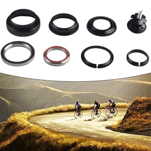 Für CNC-Fahrrad-Headset-Adapter 44 mm Innendurchmesser auf konische Gabel mit Doppellager für zuverlässige Radleistung (E) von CWOQOCW