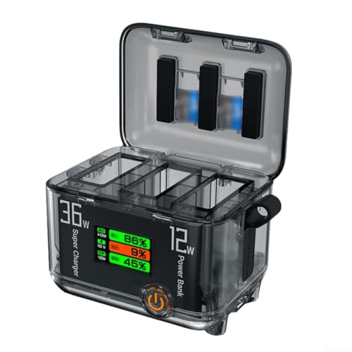 Für DJI OSMO360 Akku-Ladegerät-Hub, kompakte und effiziente Ladelösung, kompatibel mit mehreren Akkus von CWOQOCW