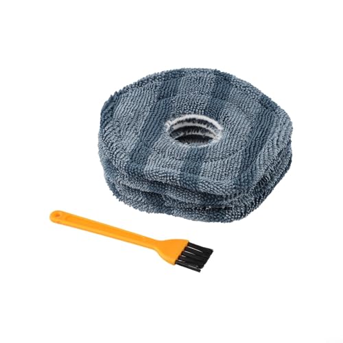 Für Eufy X10 Pro und für Omni X9 Pro Roboter Staubsauger Wischmopp für Pads Ersatzset, Schleuderreinigung für Pads Entwickelt für Hartholz, Fliesen und Teppichreinigung, 4 oder 8 Stück (B) von CWOQOCW