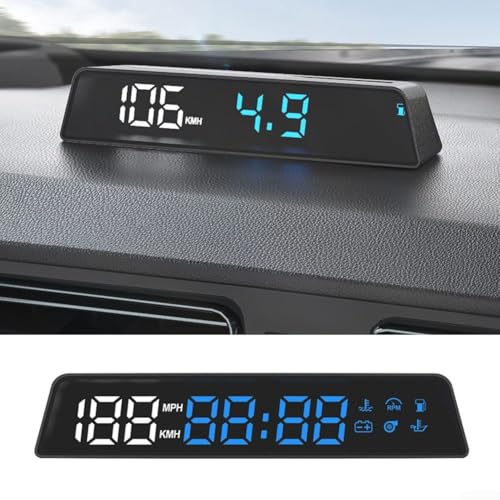 Für OBD-Kabel-betriebenes Auto-HUD-Head-Up-Display mit Fahrzeug-Tachometer und Höhenmesser, entworfen für Armaturenbrett-Integration mit automatischen Helligkeitseinstellungen (für englische Version) Für OBD-Kabel-betriebenes Auto-HUD-Head-Up-Display mit Fahrzeug-Tachometer und Höhenmesser, entworfen für Armaturenbrett-Integration mit automatischen Helligkeitseinstellungen (für englische Version) von CWOQOCW