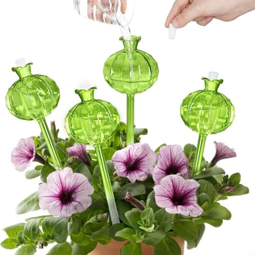 Glas-Pflanzen-Bewässerungskugeln, Selbstbewässerungssystem für Pflanzen für Zimmerpflanzen, stabile Wasserversorgung, automatische Bewässerung, grün Glas-Pflanzen-Bewässerungskugeln, Selbstbewässerungssystem für Pflanzen für Zimmerpflanzen, stabile Wasserversorgung, automatische Bewässerung, grün von CWOQOCW