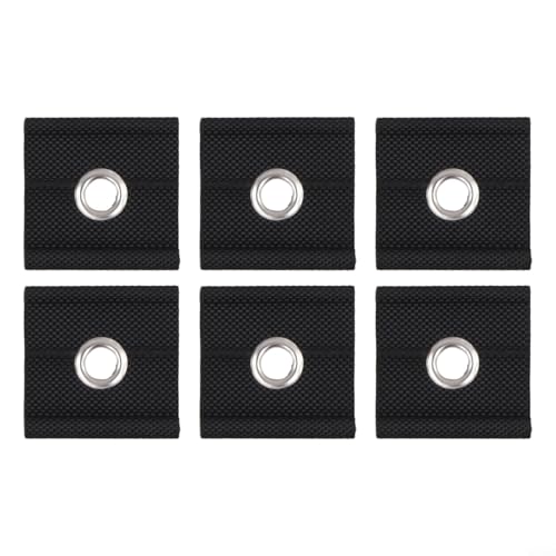 Haken 6er Set für Wohnmobile, perfekt zum Aufhängen von Kleidung und wichtigen Campingartikeln (schwarz) von CWOQOCW