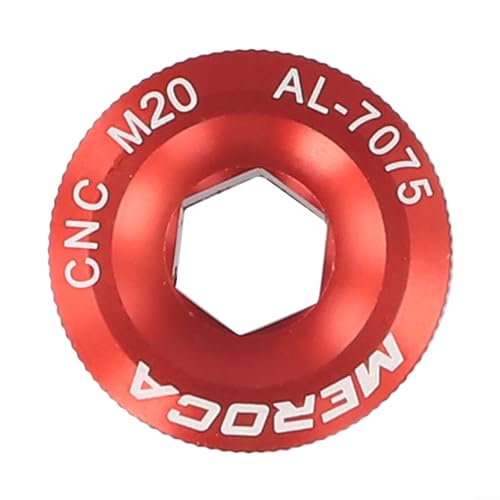 Hochfeste Kurbelgarniturschrauben, geeignet für IXF Hohl-integrierte Kurbelgarnitur, rot (M20 Rot) von CWOQOCW