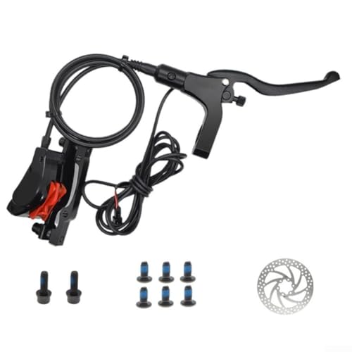 Hydraulisches Scheibenbremssystem aus Aluminium für E-Bikes mit Doppelbremsen vorne und hinten (Vorderbremse) von CWOQOCW